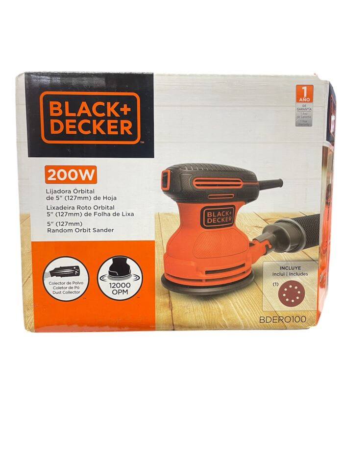 Lijadora Orbital Black+Decker 200W 5” - Imagen 2