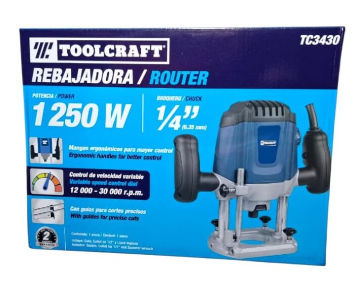 Router Toolcraft 1250W 1/4 - Imagen 2