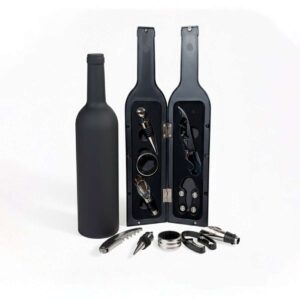 Set de accesorios para vino con sacacorchos y cortador, práctico y elegante para abrir botellas