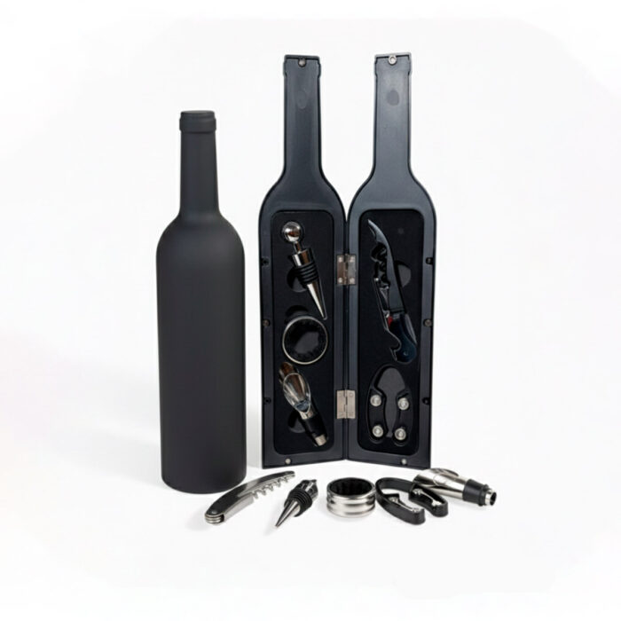Set de accesorios para vino con sacacorchos y cortador, práctico y elegante para abrir botellas