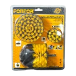 Cepillo para taladro Fontor juego de 3 piezas para limpieza profunda