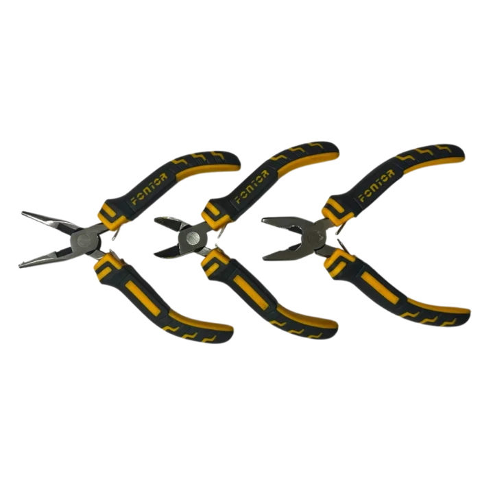 MINI PINZAS X3 #4.5¨ FONTOR Juego de mini pinzas Fontor 3 piezas de 4.5 pulgadas