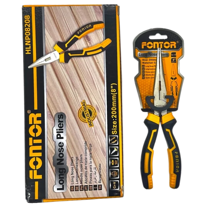 Pinza de punta larga Fontor 8 pulgadas profesional
