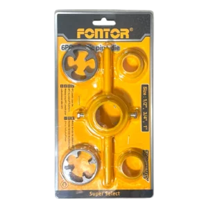 Tarraja Fontor para tubería PVC juego de 6 piezas