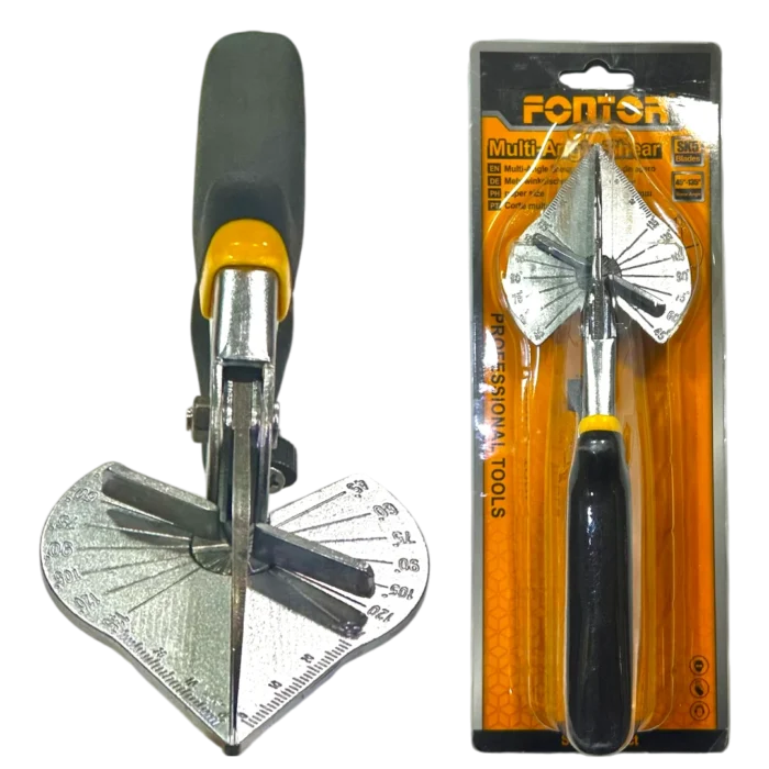 Tijera multiángulo Fontor con guía de ángulos para cortes precisos