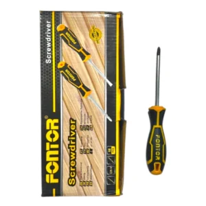 Compra destornillador estrella 6x100 mm Fontor en El Machetico. Destornillador Phillips profesional para trabajos de instalación.