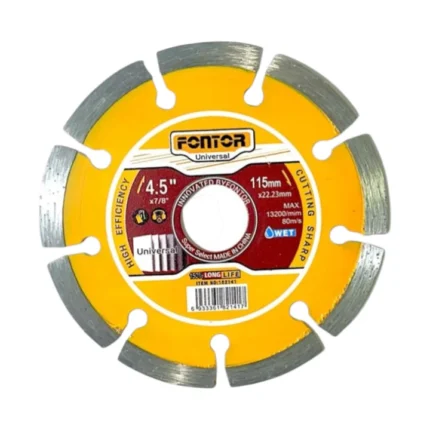 Disco diamantado segmentado 4 1/2 Fontor | Disco de corte en Cúcuta – El Machetico