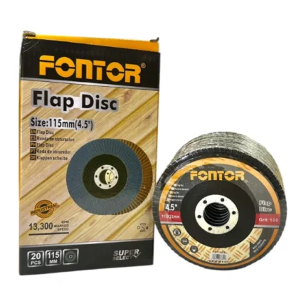 Disco lija flap 100 Fontor 4.5 pulgadas | Disco para pulidora – El Machetico