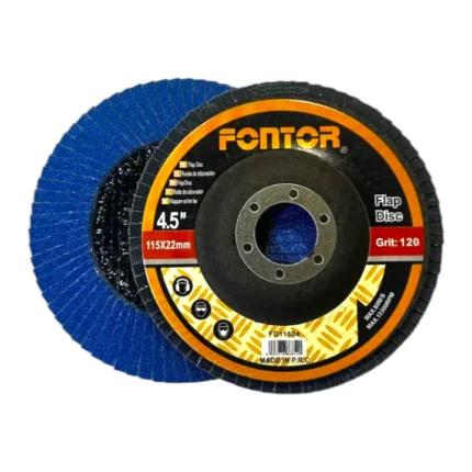Disco lija flap 120 Fontor 4.5 pulgadas | Disco para pulidora en Cúcuta – El Machetico
