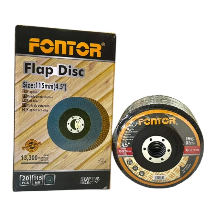 Disco Lija Flap #120 Azul Fontor 4.5” - Imagen 2