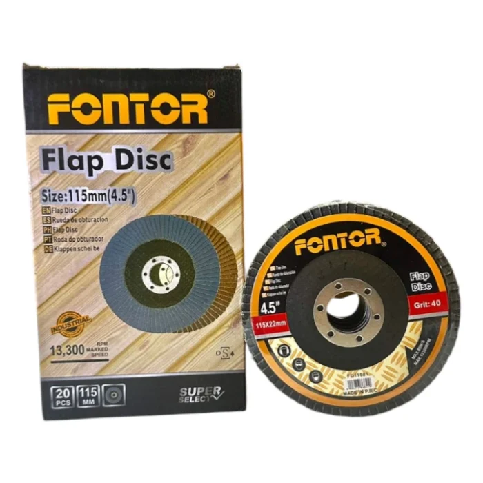 Disco Lija Flap #40 Azul Fontor 4.5” - Imagen 2