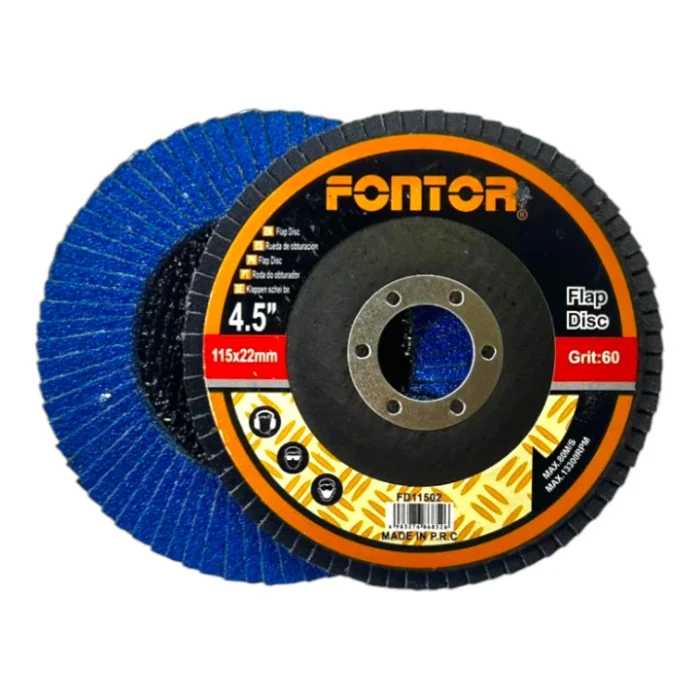 Disco lija flap 60 Fontor 4.5 pulgadas | Disco para pulidora en Cúcuta – El Machetico