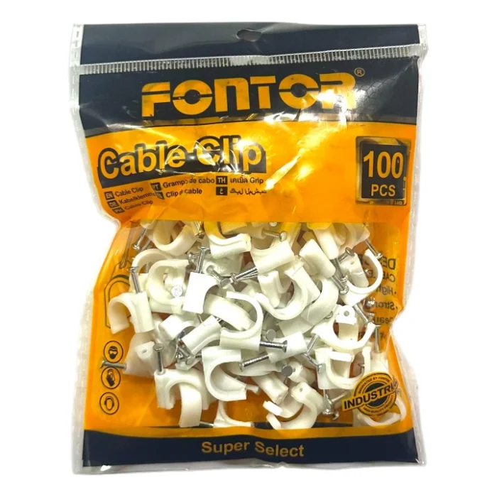grapa para cable 10mm fontor