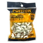 Grapa para cable 12mm Fontor x100 | Clip sujetacable en Cúcuta – El Machetico