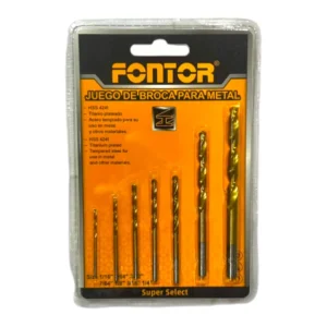 Juego de brocas para metal Fontor | Brocas HSS – El Machetico