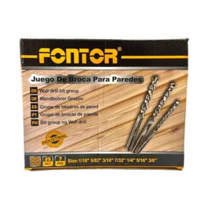 Empaque de Juego de brocas para metal Fontor | Brocas HSS – El Machetico