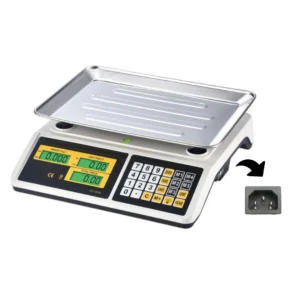 peso digital 40kg modelo YZ-608S con pantalla dual y plataforma metálica