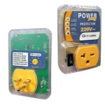 Protector de voltaje 220V Lumina con switch, voltaje mínimo ajustable, 20A y 2.0 HP. Ideal para aires acondicionados y electrodomésticos de alto consumo.