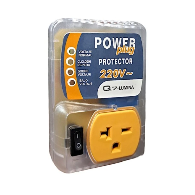 Protector de Voltaje 220V con Switch Lumina Q7 Protector de Voltaje 220V con Switch Lumina Q7