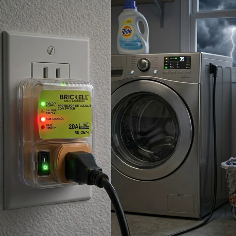Protector de Voltaje con Switch Brickell 20A: imagen 3