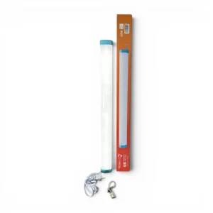Tubo LED recargable 60W Probelco portátil con batería integrada, soporte magnético y carga USB para emergencias y negocios