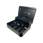 Caja de Seguridad Monedera Metálica con Llave y Divisiones - Imagen 2