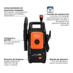 Hidrolavadora Black & Decker 1300 PSI - Imagen 3