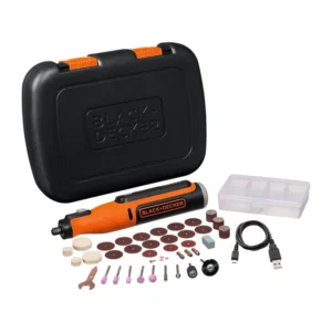 Mototool Inalámbrico Black & Decker 8V USB + 35 Accesorios